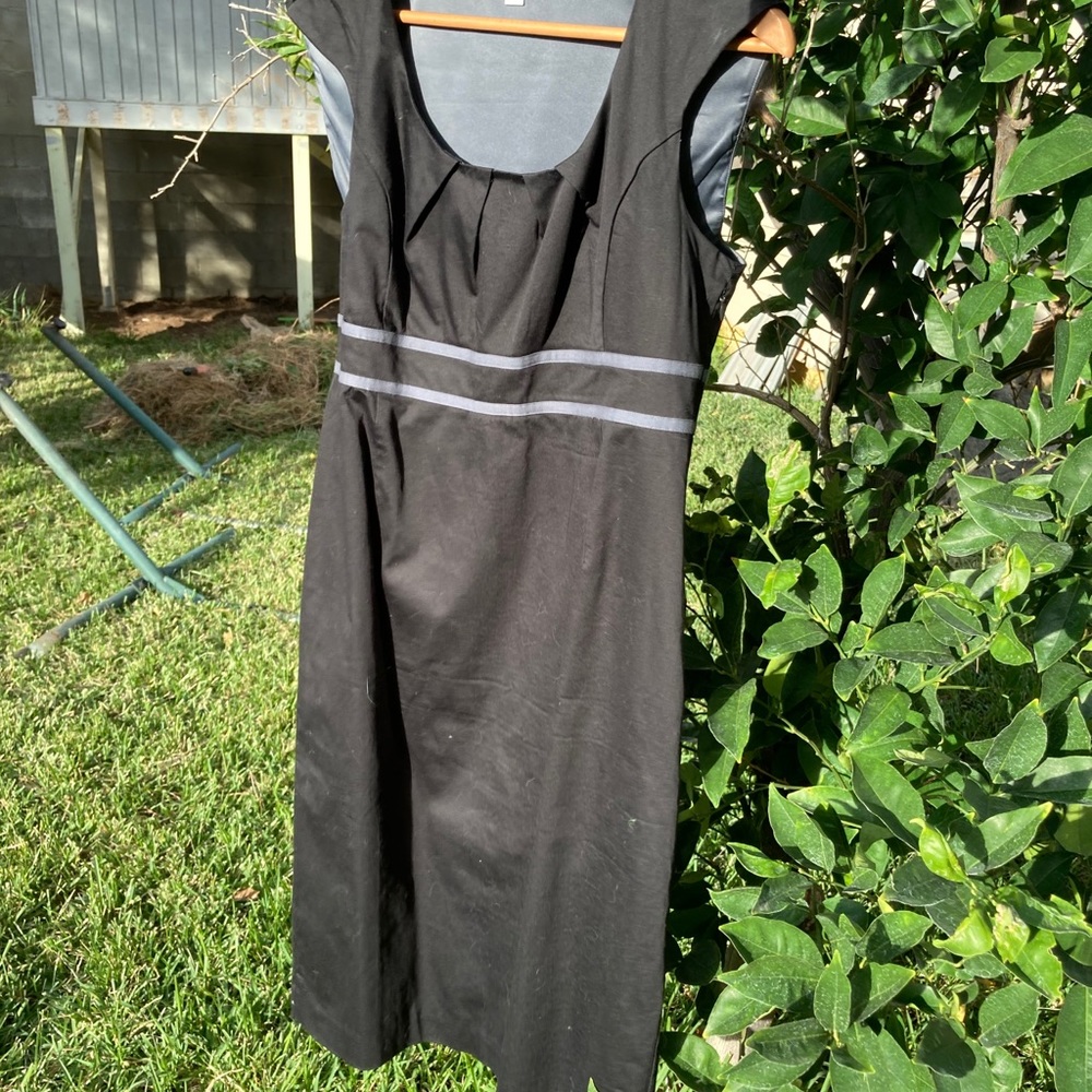 black boden sleeveless dress